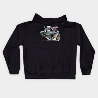 Vince Crain High Octane 1970 Challenger Silver Kids Hoodie